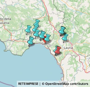 Mappa 84073 Sapri SA, Italia (10.56875)