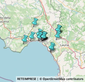 Mappa 84073 Sapri SA, Italia (6.79167)