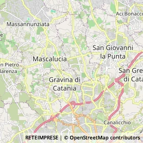 Mappa Gravina di Catania