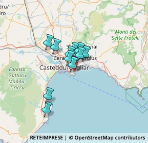 Mappa Poetto, 09126 Cagliari CA, Italia (9.78727)