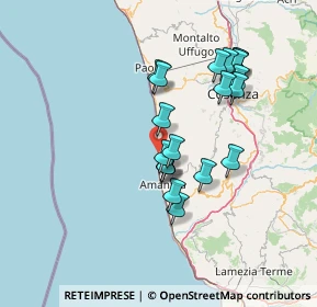 Mappa SS 18, 87030 Belmonte Calabro CS (13.6945)