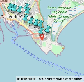 Mappa Viale Sant'Elia, 09126 Cagliari CA, Italia (2.50923)