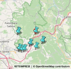 Mappa Strada Regionale, 00029 Vicovaro RM, Italia (7.505)