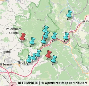 Mappa Strada Regionale, 00029 Vicovaro RM, Italia (6.32308)