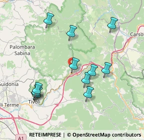 Mappa Strada Regionale, 00029 Vicovaro RM, Italia (8.28667)