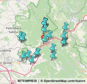 Mappa Strada Regionale, 00029 Vicovaro RM, Italia (6.747)