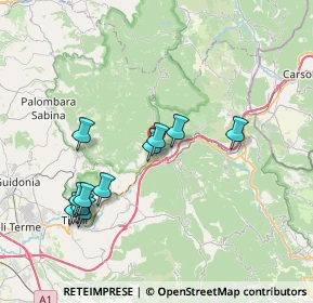 Mappa Strada Regionale, 00029 Vicovaro RM, Italia (7.72182)