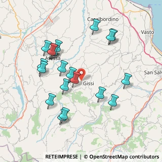 Mappa Località Cesi, 66052 Gissi CH, Italia (8.237)