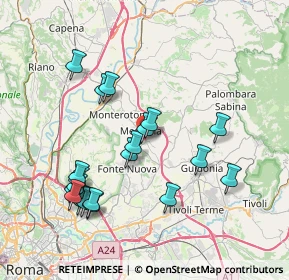 Mappa Via Bologna, 00013 Mentana RM, Italia (8.2695)