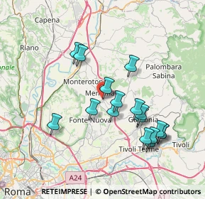 Mappa Via Bologna, 00013 Mentana RM, Italia (7.45353)