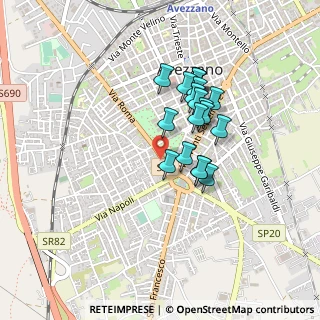 Mappa Via Roma, 67015 Avezzano AQ, Italia (0.366)