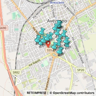 Mappa Via Roma, 67015 Avezzano AQ, Italia (0.303)