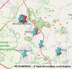 Mappa Via M. Del Tiro, 00013 Mentana RM, Italia (4.46818)