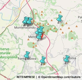 Mappa Via M. Del Tiro, 00013 Mentana RM, Italia (3.70091)