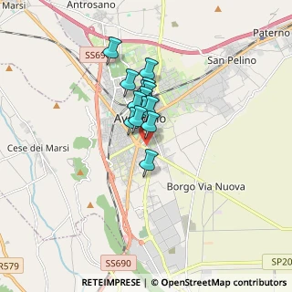 Mappa Via Cardinale Mazzarino, 67051 Avezzano AQ, Italia (1.09929)