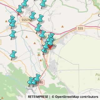 Mappa Via Cardinale Mazzarino, 67051 Avezzano AQ, Italia (5.5095)