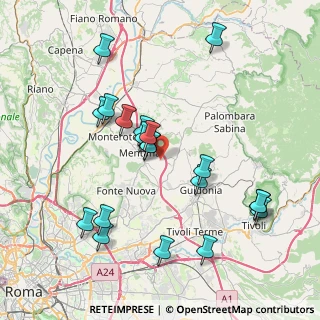 Mappa Via di Fonte Lettiga, 00013 Mentana RM, Italia (8.4465)