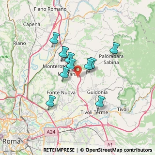 Mappa Via di Fonte Lettiga, 00013 Mentana RM, Italia (5.75545)
