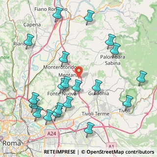 Mappa Via di Fonte Lettiga, 00013 Mentana RM, Italia (10.417)