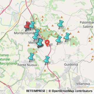 Mappa Via di Fonte Lettiga, 00013 Mentana RM, Italia (3.21071)