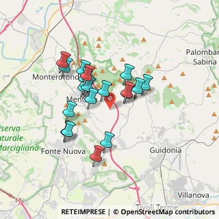 Mappa Via di Fonte Lettiga, 00013 Mentana RM, Italia (3.0335)