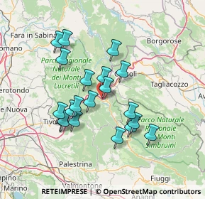 Mappa Via delle Vaschette, 00027 Roviano RM, Italia (13.1145)