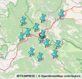Mappa Via delle Vaschette, 00027 Roviano RM, Italia (6.53231)