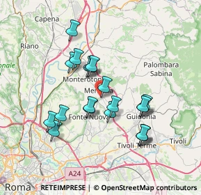 Mappa Via del Parco, 00013 Mentana RM, Italia (6.6755)