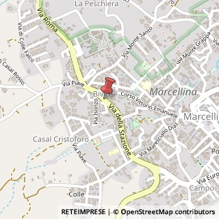 Mappa Via della Stazione, 10, 00010 Marcellina, Roma (Lazio)