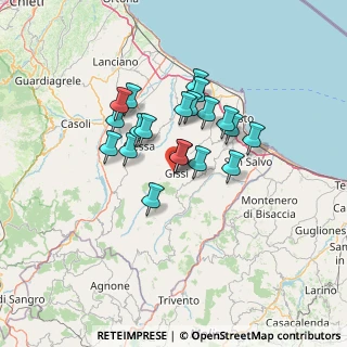 Mappa Viale Aldo Moro, 66052 Gissi CH, Italia (10.9105)