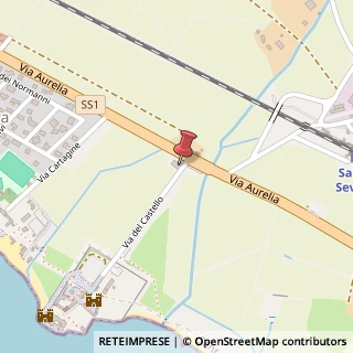 Mappa Via del Castello, 1, 00058 Santa Marinella, Roma (Lazio)