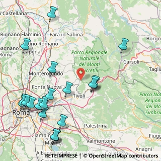 Mappa Via Principessa di Piemonte, 00010 Marcellina RM, Italia (22.7085)