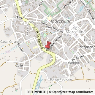 Mappa Via della Stazione,  95, 00010 Marcellina, Roma (Lazio)