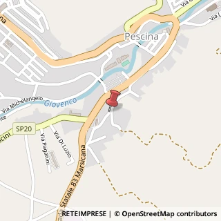 Mappa Via Villaggio S. Berardo, 10, 67057 Pescina, L'Aquila (Abruzzo)
