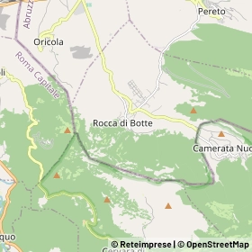 Mappa Rocca di Botte
