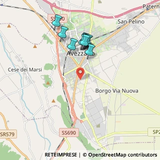 Mappa Via Calascella, 67051 Avezzano AQ, Italia (1.85091)