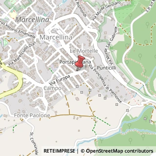 Mappa Via Europa, 6, 00010 Marcellina, Roma (Lazio)