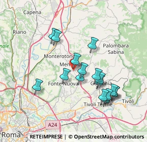 Mappa Via Valle Chiara, 00013 Mentana RM, Italia (7.17647)