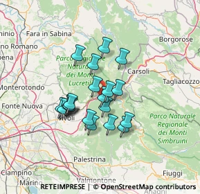 Mappa Strada Delle Roscelle, 00020 Saracinesco RM, Italia (10.6855)