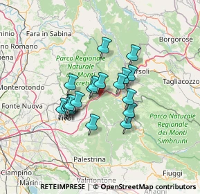 Mappa Strada Delle Roscelle, 00020 Saracinesco RM, Italia (10.3305)