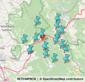 Mappa Strada Delle Roscelle, 00020 Saracinesco RM, Italia (6.81059)
