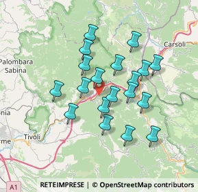 Mappa Strada Delle Roscelle, 00020 Saracinesco RM, Italia (6.33368)