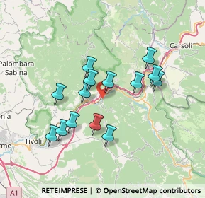 Mappa Strada Delle Roscelle, 00020 Saracinesco RM, Italia (6.57429)