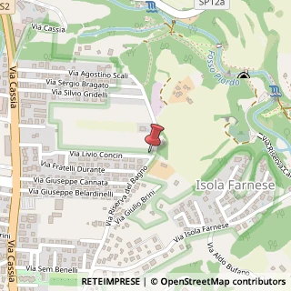 Mappa Via Livio Concin, 74, 00123 Roma, Roma (Lazio)