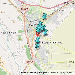 Mappa Via Cavour Camillo Benso, 67051 Avezzano AQ, Italia (0.91471)