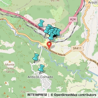 Mappa Via Tiburtina Valeria, 00027 Roviano RM, Italia (0.628)