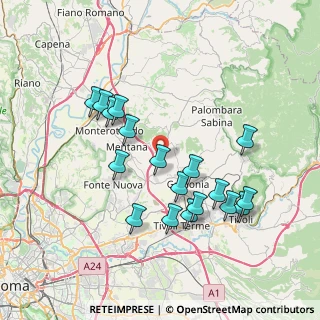 Mappa Via del Quarticciolo, 00010 Sant'Angelo Romano RM, Italia (7.65278)