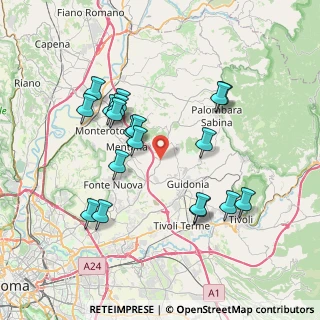 Mappa Via del Quarticciolo, 00010 Sant'Angelo Romano RM, Italia (7.62789)