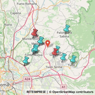 Mappa Via del Quarticciolo, 00010 Sant'Angelo Romano RM, Italia (6.93071)