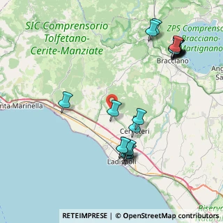 Mappa Via Fosso del Norcino, 00052 Cerveteri RM, Italia (10.077)